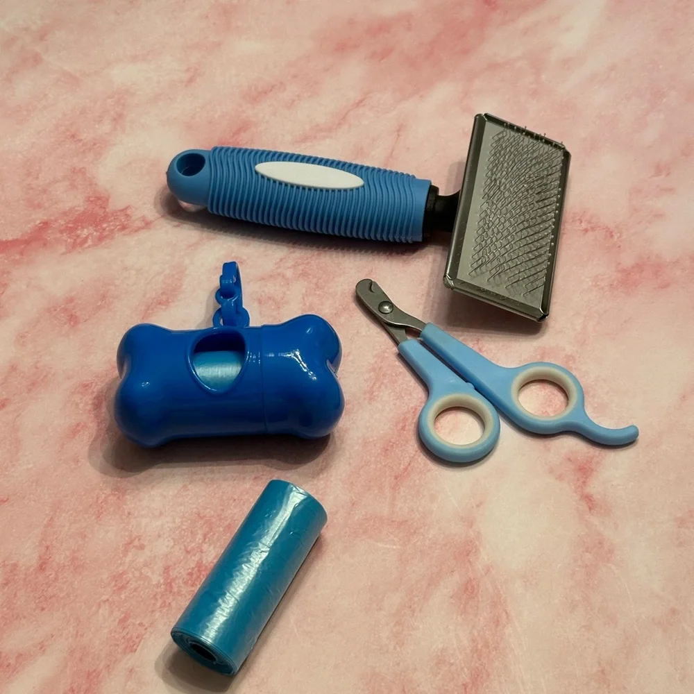 Blue Pet Grooming Set